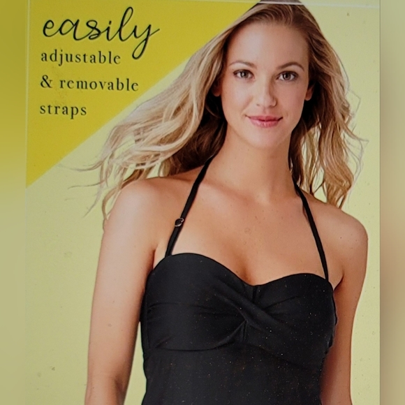 NWT CATALINA BUILT IN BRA TOP REMOVABLE STRAP SIZE LARGE - Picture 5 of 13